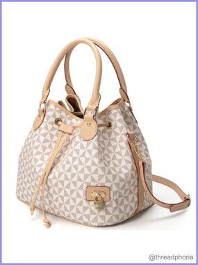 Chic West Hobo Bucket Purse PU Leather Drawstring Shoulder Tote Handbag